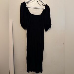 Black maxi dress